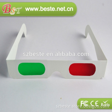 promotional 3d glasses cardboard green magenta 3d glasses